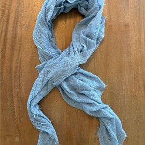 Light Blue Textured Scarf